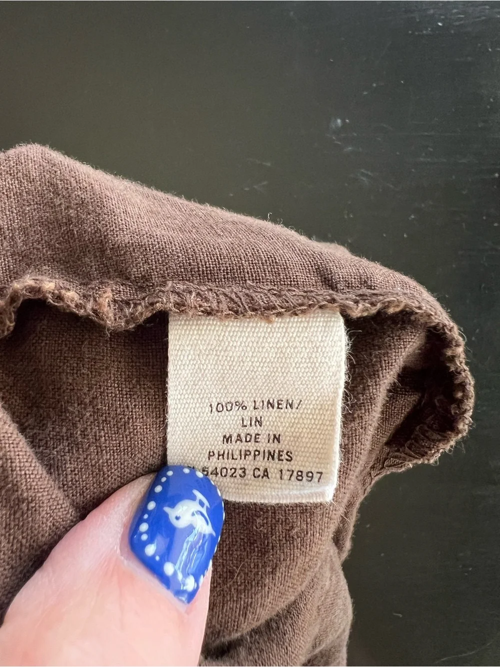 Old Navy 100% Linen Brown Utility Cargo Capri Pants Drawstring
